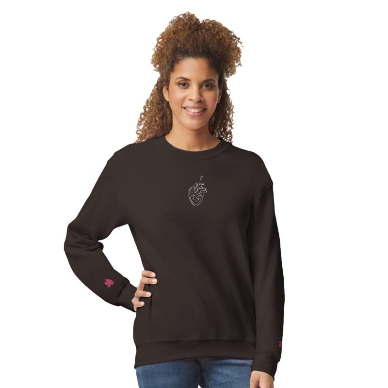 Anatomical Heart and Flowers embroidered sweatshirt by TS - Bilde 12